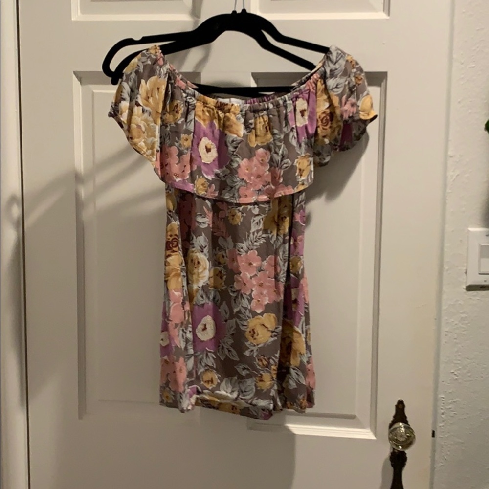 Lined Stevie sister off the shoulder dress